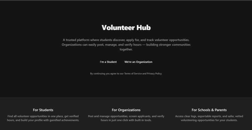 VolunteerHub – screenshot 2