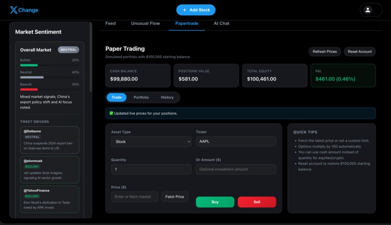 XChange - Where Market Chatter Becomes Market Insight – screenshot 11