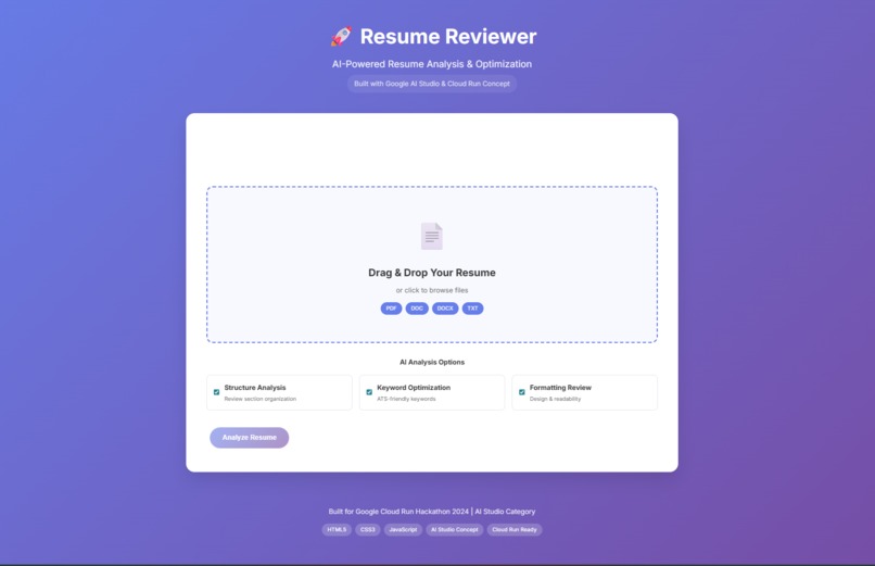 Resume Reviewer – screenshot 2