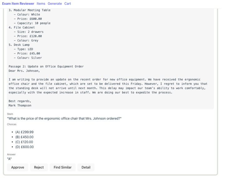 Reading Inference Skills: Exam Content Builder and Reviewer – screenshot 2