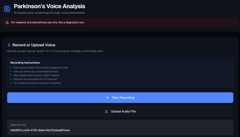ParkinSense – screenshot 1