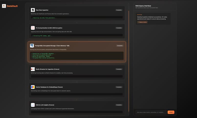 DataVault – screenshot 1
