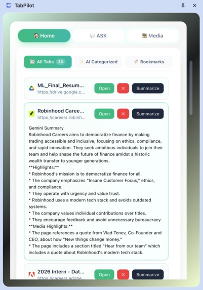 TabSense – screenshot 2