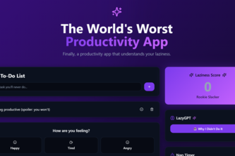 The World's Worst Productivity App