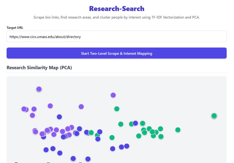 ResearchSearch – screenshot 1