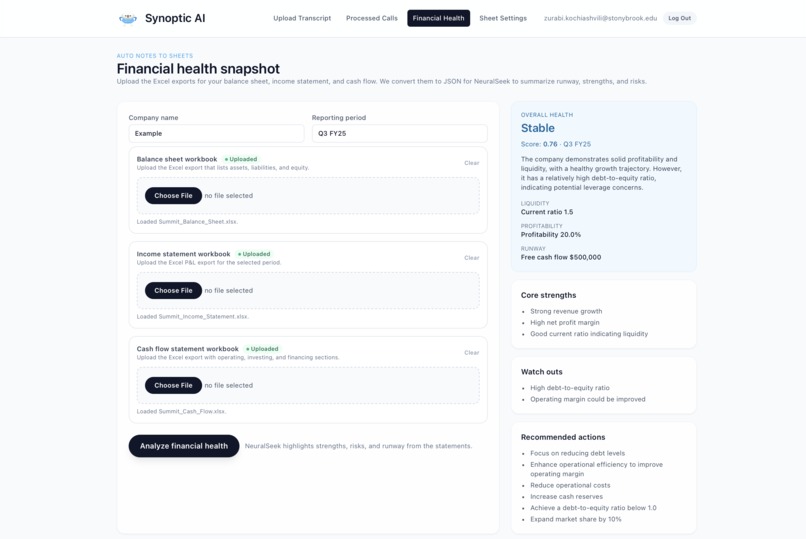 Synoptic AI – screenshot 3