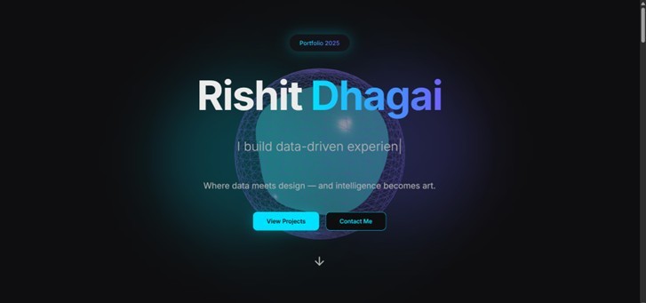 Neo-Cogni-Verse — A Futuristic Developer Portfolio – screenshot 1