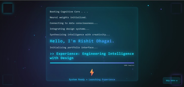 Neo-Cogni-Verse — A Futuristic Developer Portfolio – screenshot 2