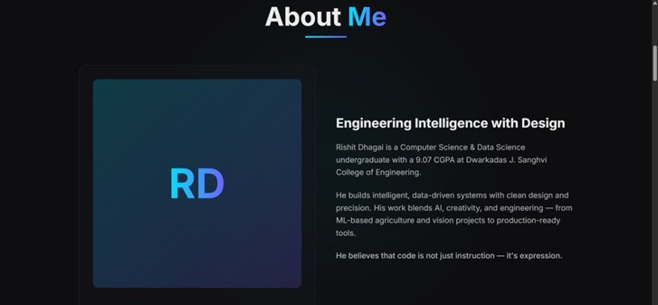 Neo-Cogni-Verse — A Futuristic Developer Portfolio – screenshot 3