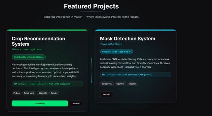 Neo-Cogni-Verse — A Futuristic Developer Portfolio – screenshot 5