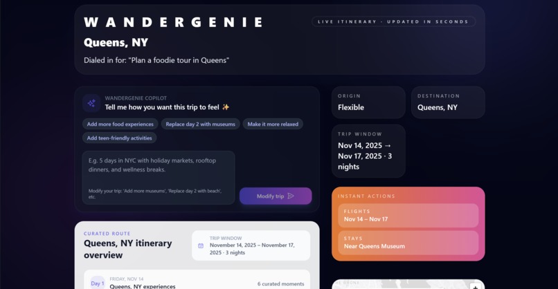 WanderGenie - AI Travel Assistant – screenshot 1