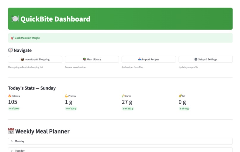 QuickBite – screenshot 3