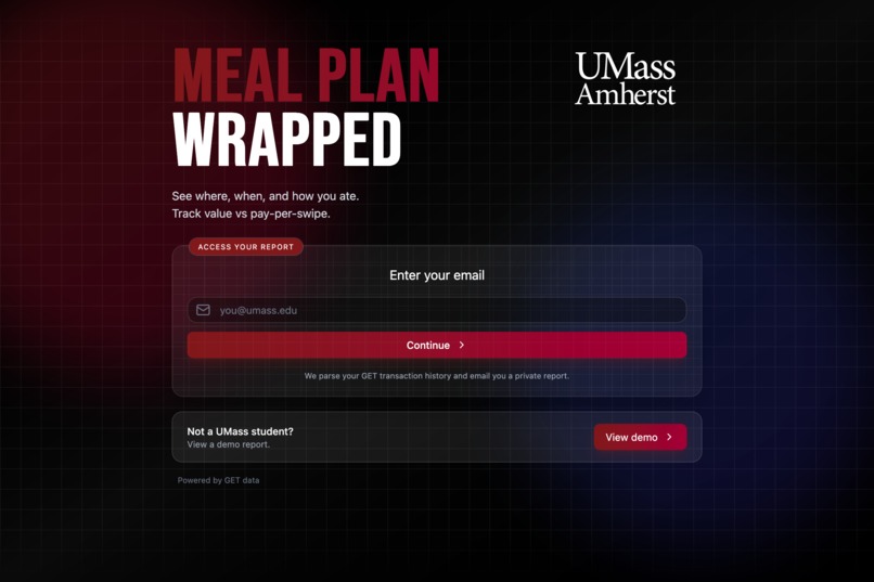 UMass Meal Plan Wrapped – screenshot 2
