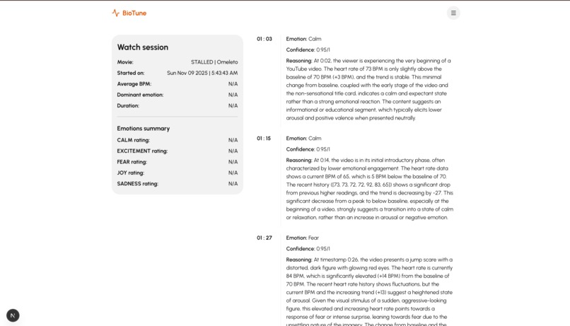 BioTune – screenshot 5