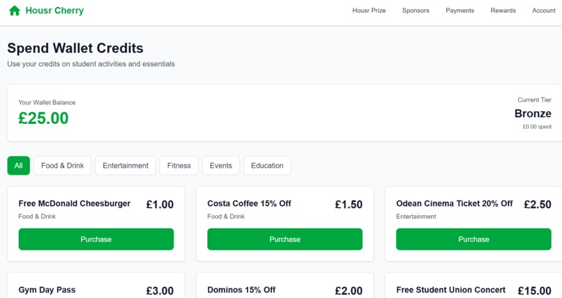Housr Cherry Rewards Platform – screenshot 4