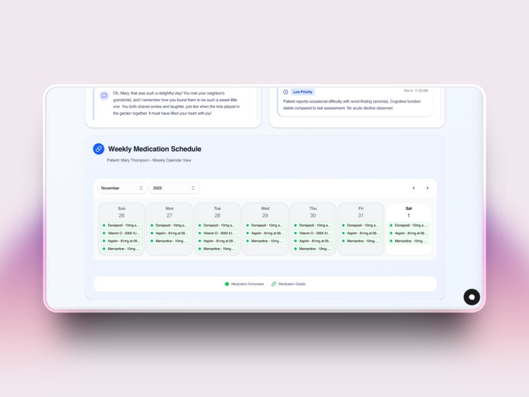 Memoral — Agentic Intelligence for Dementia Care – screenshot 5