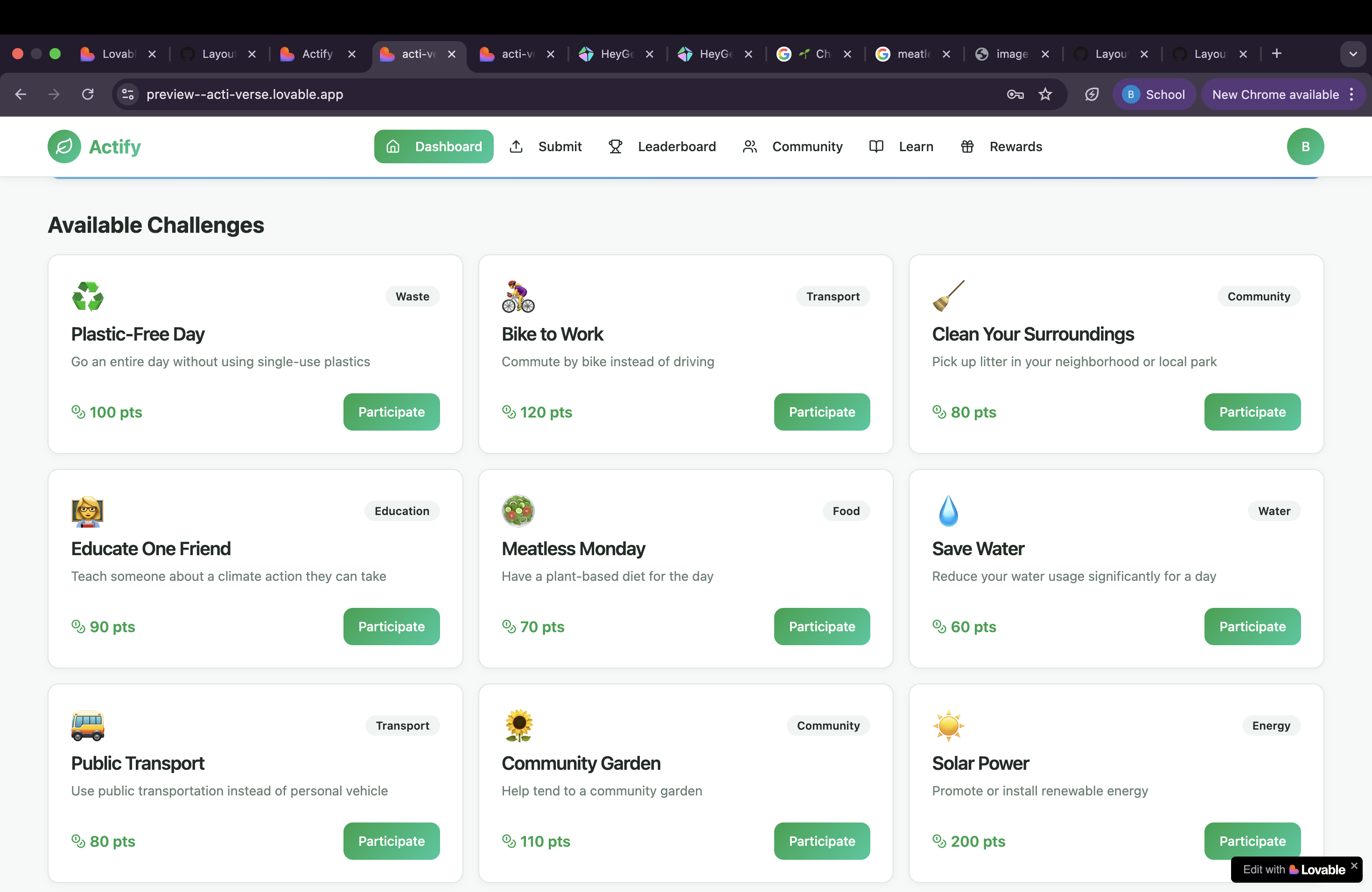 Actify – Climate Action Made Fun | Devpost