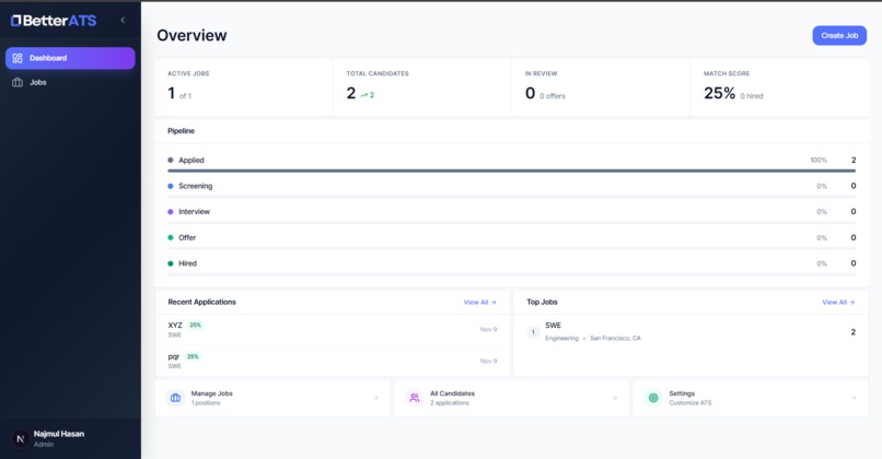 betterATS – screenshot 3