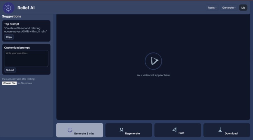 Relief AI – screenshot 1