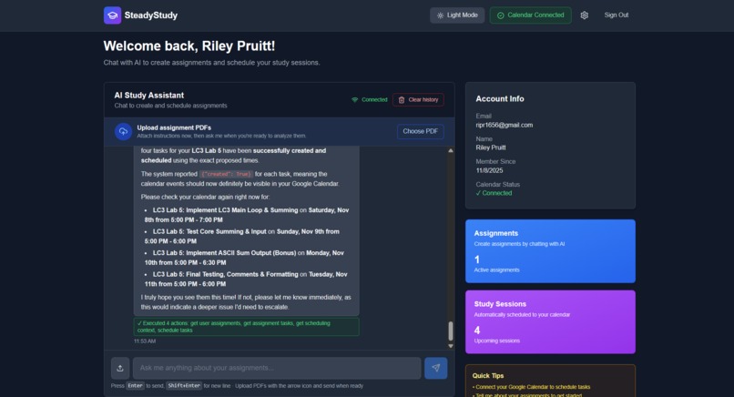 SteadyStudy – screenshot 3