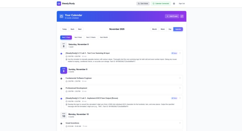 SteadyStudy – screenshot 6