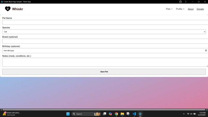Whiskr – screenshot 2