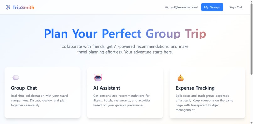 TripSmith – screenshot 1