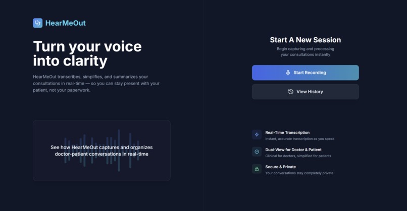 HearMeOut – screenshot 1