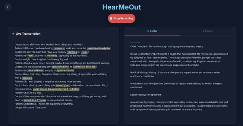 HearMeOut – screenshot 2