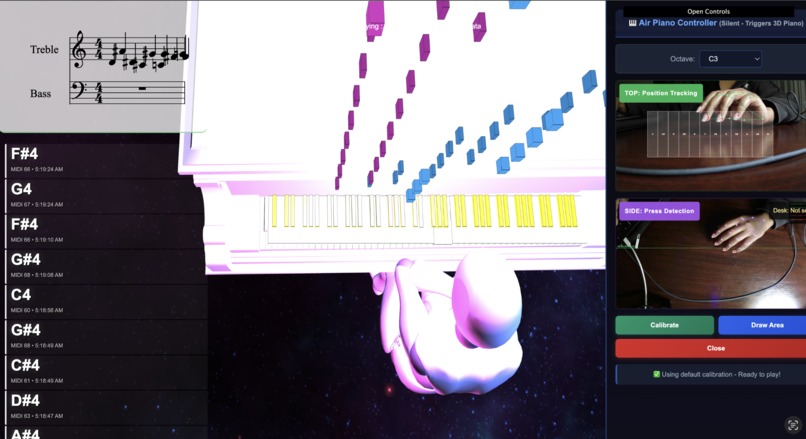 AiRPiano – screenshot 1