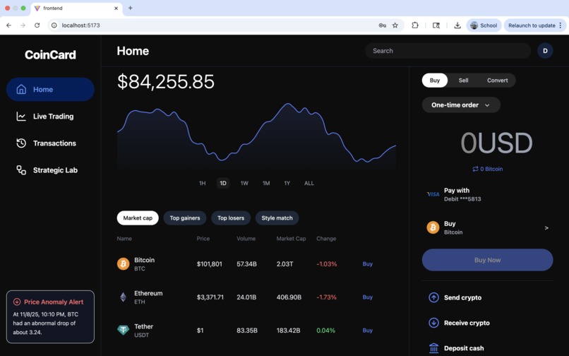 CoinCard – screenshot 2