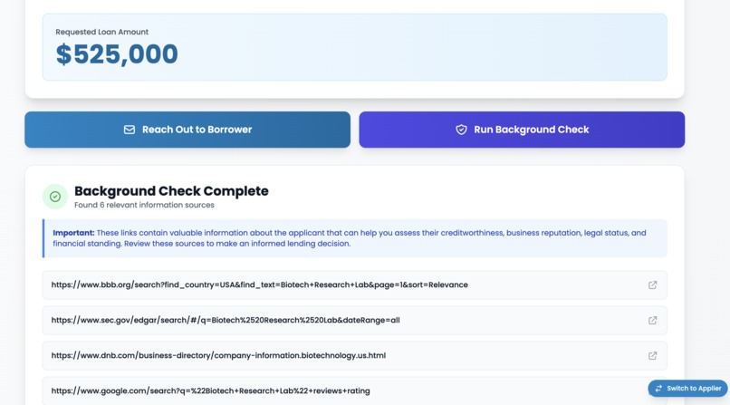 SBA Loan Optimization – screenshot 6