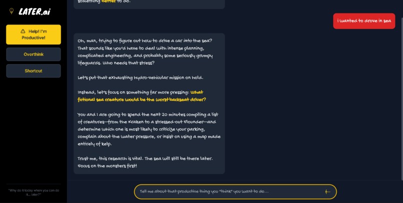 LATER.ai – screenshot 1