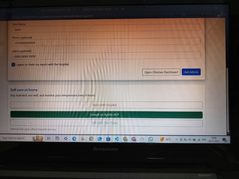 Fever Helpline – screenshot 4