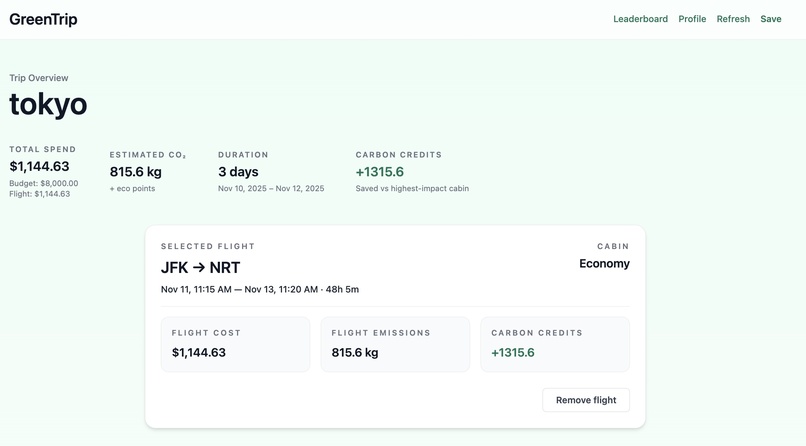 GreenTrip – screenshot 3