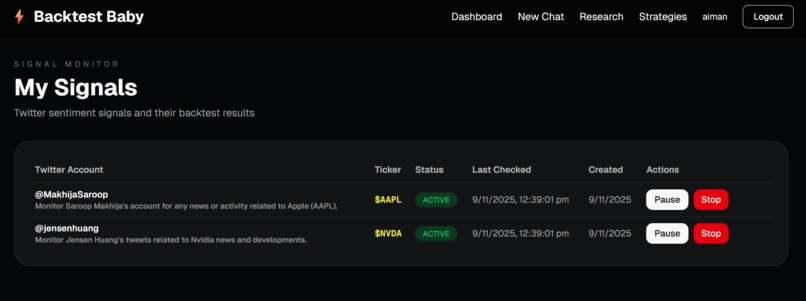 Backtest Baby – screenshot 2