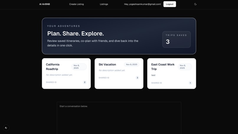 AI BnB – screenshot 2