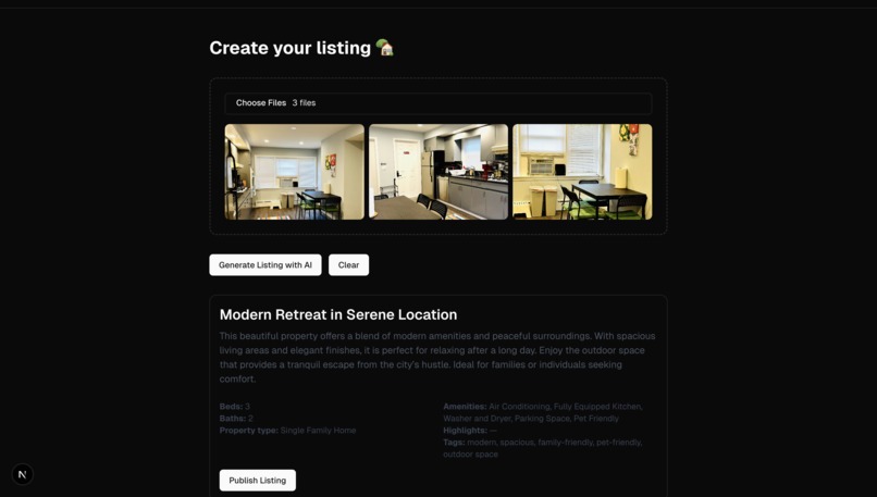 AI BnB – screenshot 4
