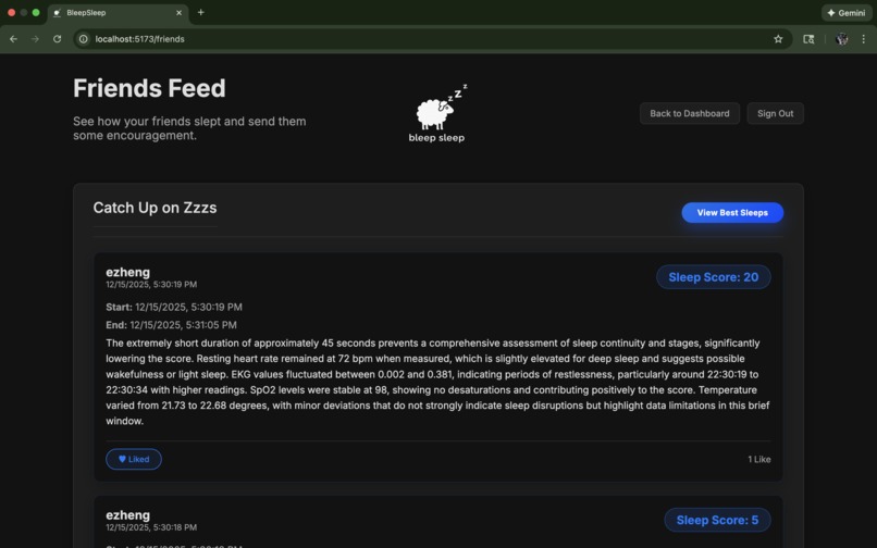 bleep sleep – screenshot 2