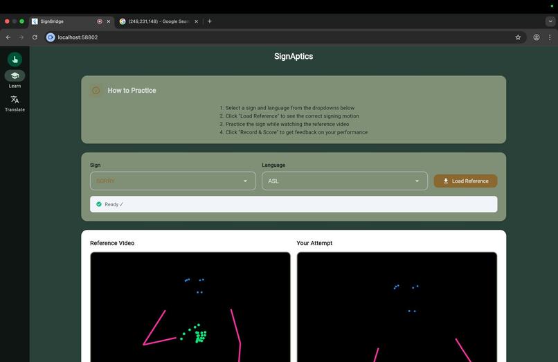 SignAptics – screenshot 1