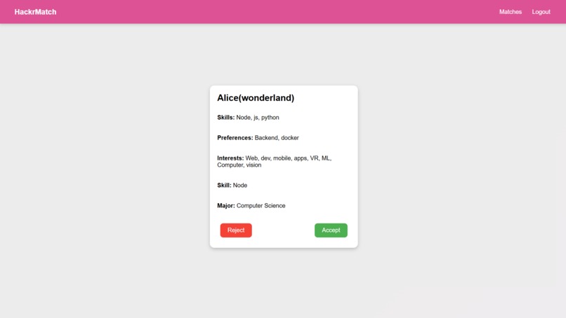 HackrMatch – screenshot 3