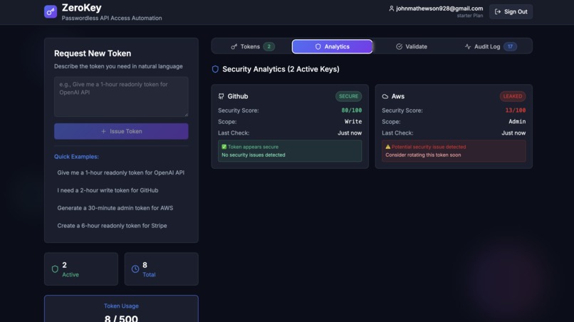 Zerokey – screenshot 2