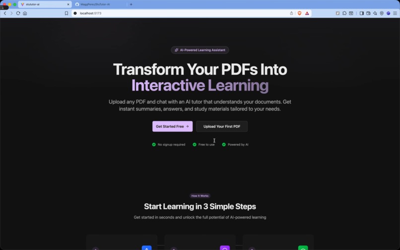 StuTutor-AI – screenshot 1