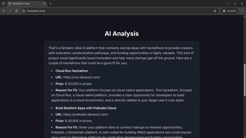 hackathon.fund – screenshot 3
