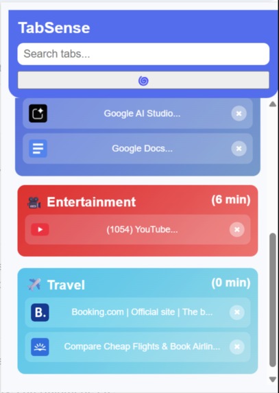 TabSense – screenshot 1