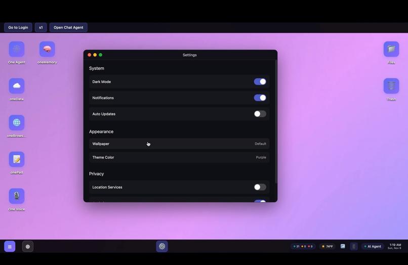 oneOS – screenshot 3