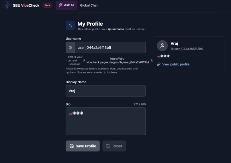 SBU-VibeCheck – screenshot 3