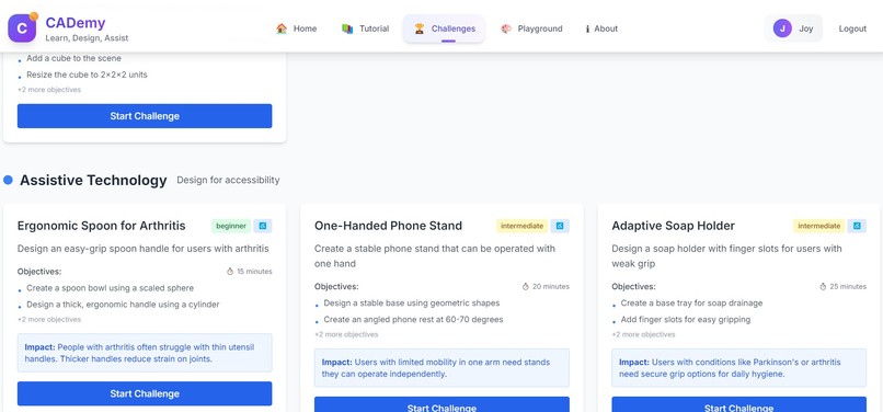 CADemy – screenshot 2