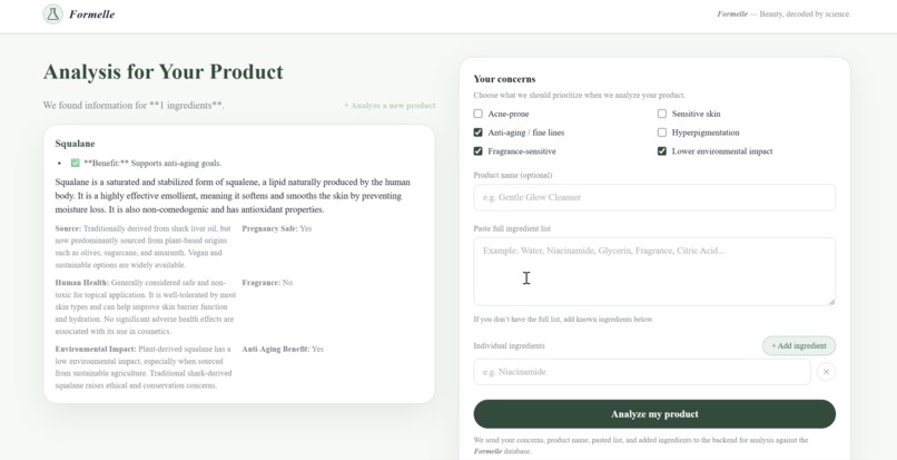 Formelle – screenshot 1