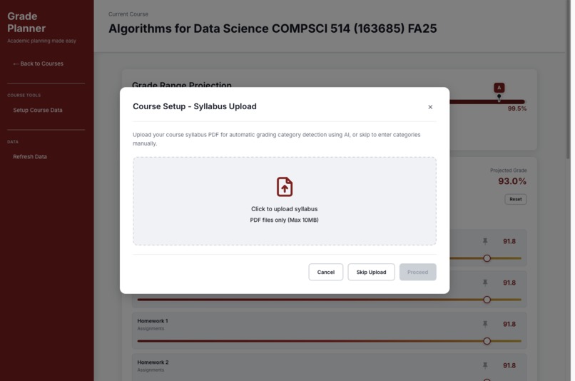 GradePlanner – screenshot 3
